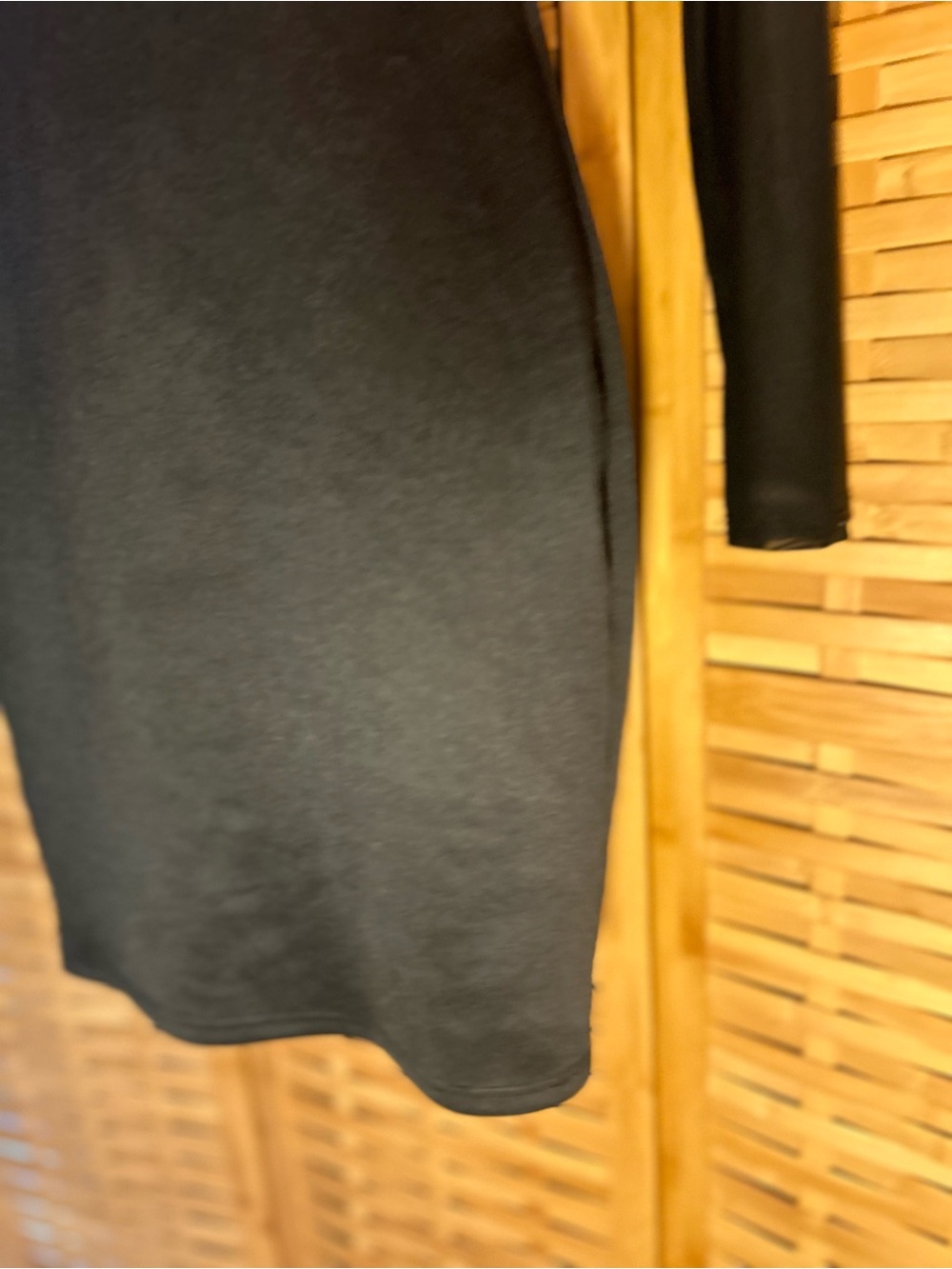 🐾2/$8- Black Studded Mock Neck Keyhole Bodycon Dress - Picture 10 of 15